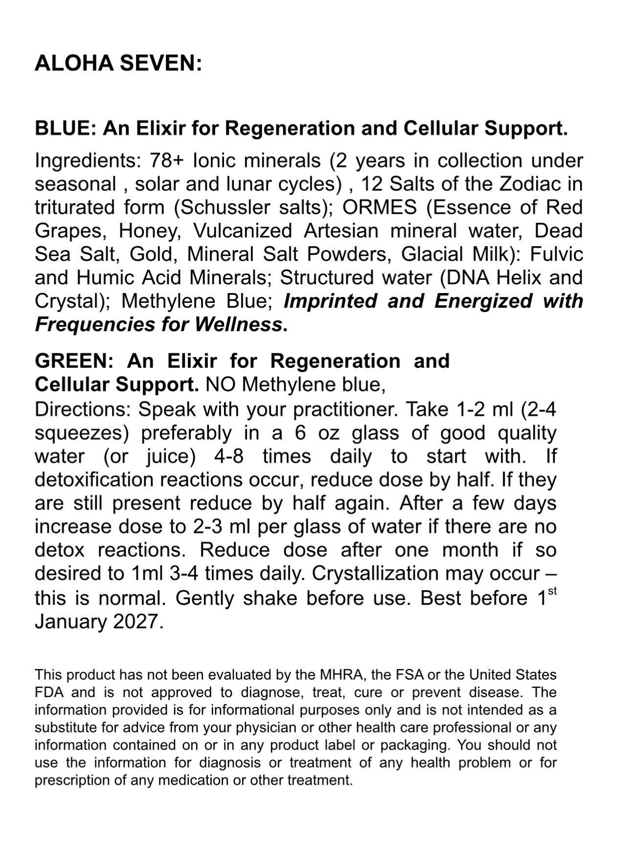 Aloha Seven (Blue) - PRE-ORDER